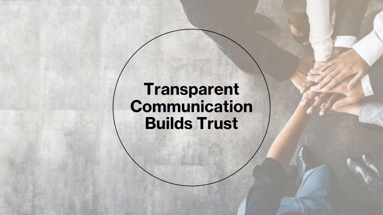 Transparent team communication